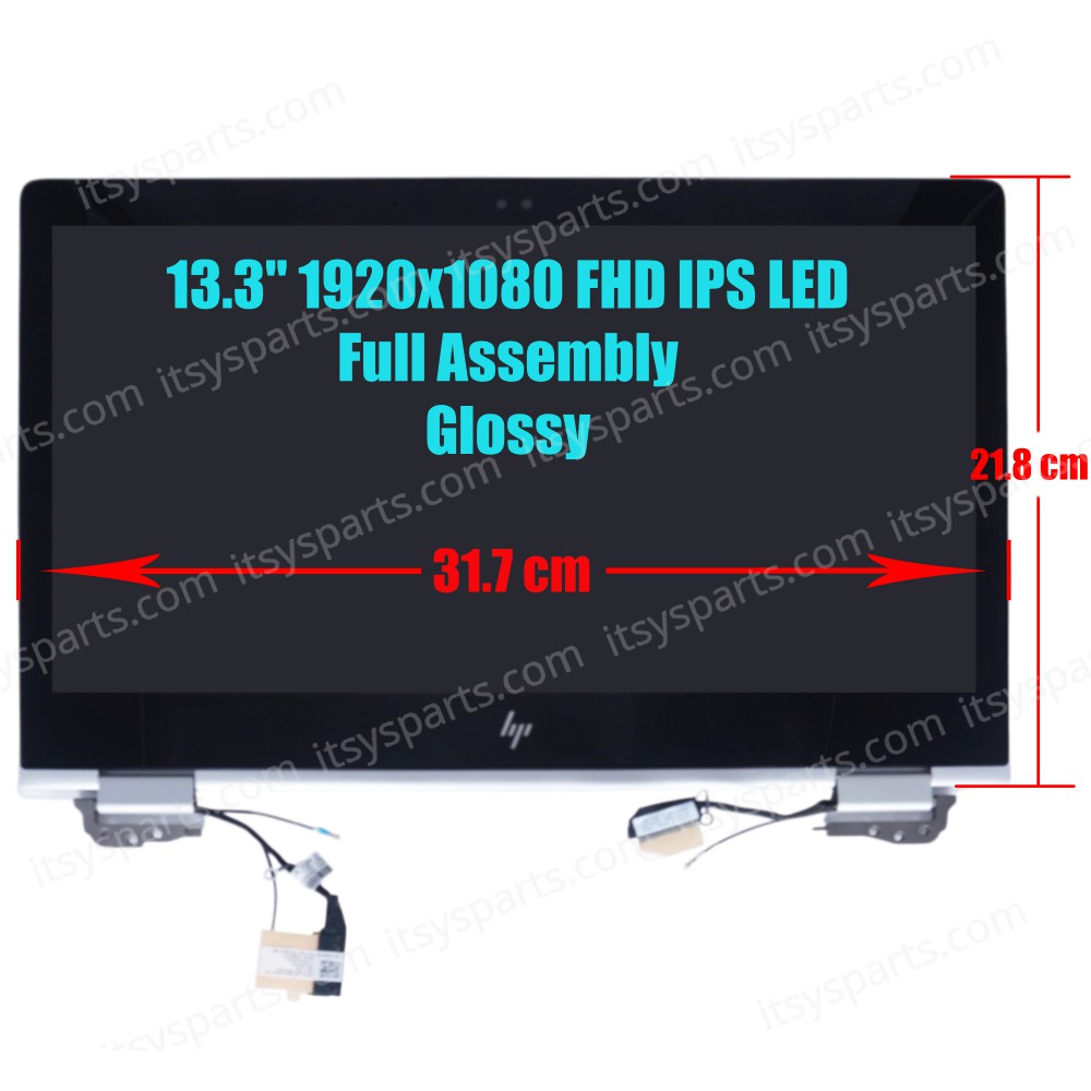 Laptop Screen monitor for HP EliteBook x360 1030 G2 917927-001 931048-001 Full Assembly 13.3'' 1920x1080 FHD IPS LED 72% NTSC eDP 40pins 120Hz Glossy ( SKU.1-SCR0621 )