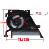 Laptop CPU Cooling Fan for Asus S531 S532 X531 X532 S531FA S531FL S532EQ S532FA S532FL X531FA X531FL X532EQ X532FA 13NB0LM0P01011 EG50050S1-CF40-S9A 4pin ( SKU.81470 )