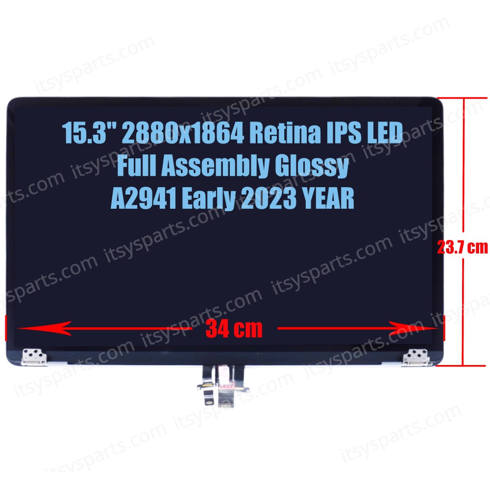 Laptop Screen monitor for Apple Macbook Air 15 M2 A2941 EMC 8301 2023 M3 A3114 EMC 8612 2024 MQKW3LL/A Full Assembly 15.3" 2880x1864 Retina IPS LED Glossy Starlight Gold ( SKU.1-SCR0623 )