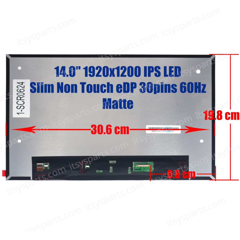 Laptop Screen monitor for HP Elitebook 840 G9 840 G10 845 G9 840 G11 X140NV4J R0 1.1 M74470-ND1 14.0'' 1920x1200 WUXGA IPS LED Slim Non Touch eDP 30pins 60Hz Matte ( SKU.1-SCR0624 )