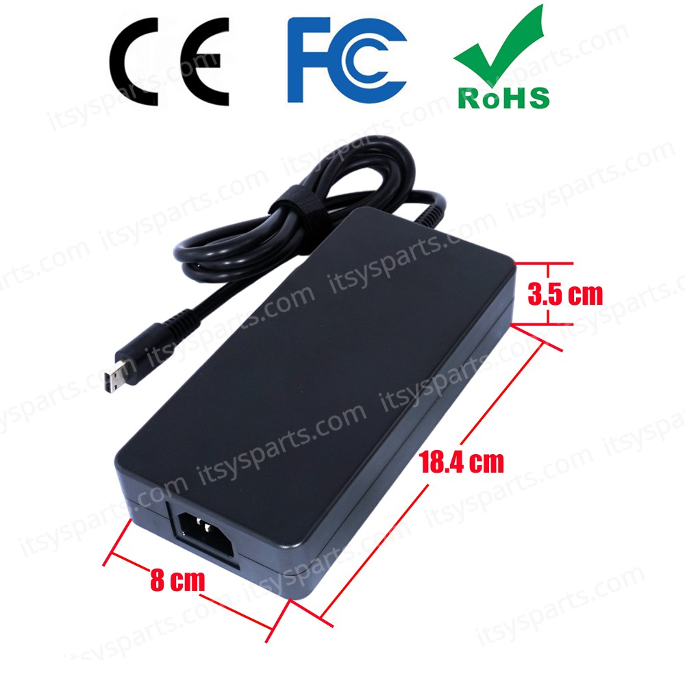 AC Adapter Laptop Notebook Charger for MSI GP76 GP66 Leopard GE76 GE66 Raider GS77 WE76 WE76-11UX 11UG-688 A18-280P1A 20V 14.00A 280W 12*0.7 Rectangle Square ( SKU.60325 )