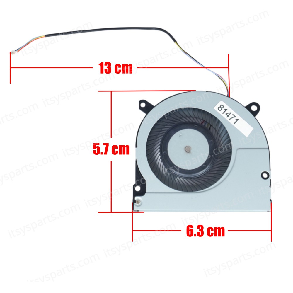 Laptop CPU Cooling Fan for Medion Akoya S4401 Emdoor NS14AR NS15AP E15301 E15302 YM14KR MD6504HS 4pin ( SKU.81471 )