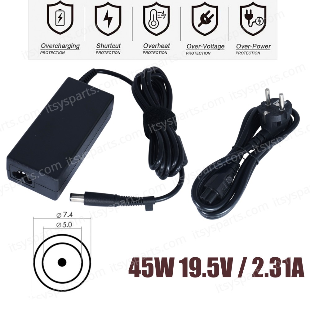 AC Adapter Laptop Notebook Charger for HP EliteBook Folio 9470m 9480m Ultrabook t310 All-in-One Zero Client 932452-850 696694-001 19.5V 2.31A 45W 7.4mm*5.0mm ( SKU.60326 )