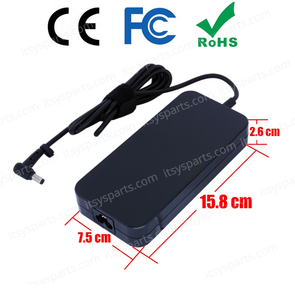 AC Adapter Laptop Notebook Charger for Asus ZenBook Pro UX550GD UX550GDX UX580GD UX550GE UX550GEX UX580GE UX535 A17-150P1A 19.5V 7.70A 150W 4.5mm*3.0mm ( SKU.60329 )