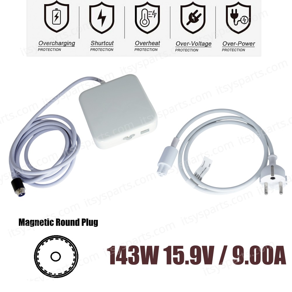 AC Adapter Laptop Notebook Charger for Apple iMac 24" M1 2021 Model A2438 A2439 A2290 EMC 3954 3663 3664 MGPK3LL/A MJV93LL/A 661-18536 15.9V 9.0A 143W ( SKU.60332 )