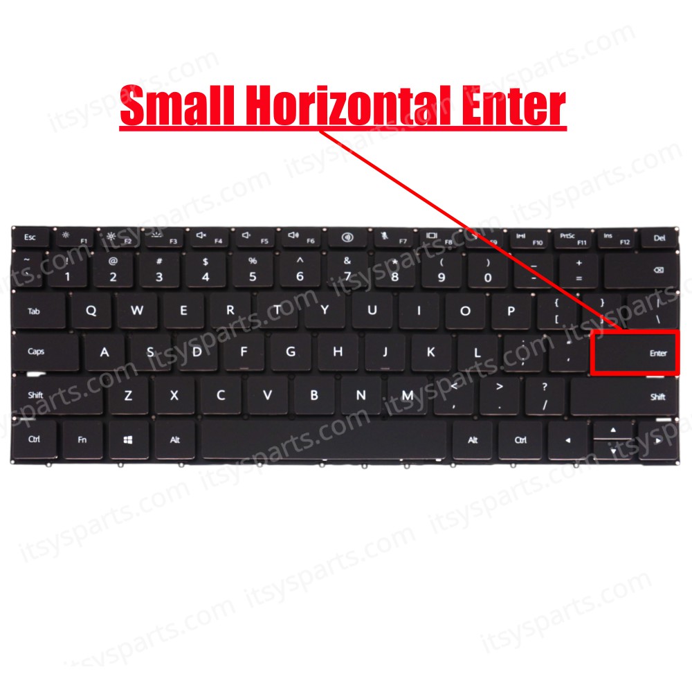 Laptop Keyboard for HuaWei MateBook 13s EMD-W76 EMD-W56 MateBook 14s HKD-W56 HKD-W76 2H-BDJSPH80121 55060241 US No Frame Backlight Black ( SKU.41233USBL )