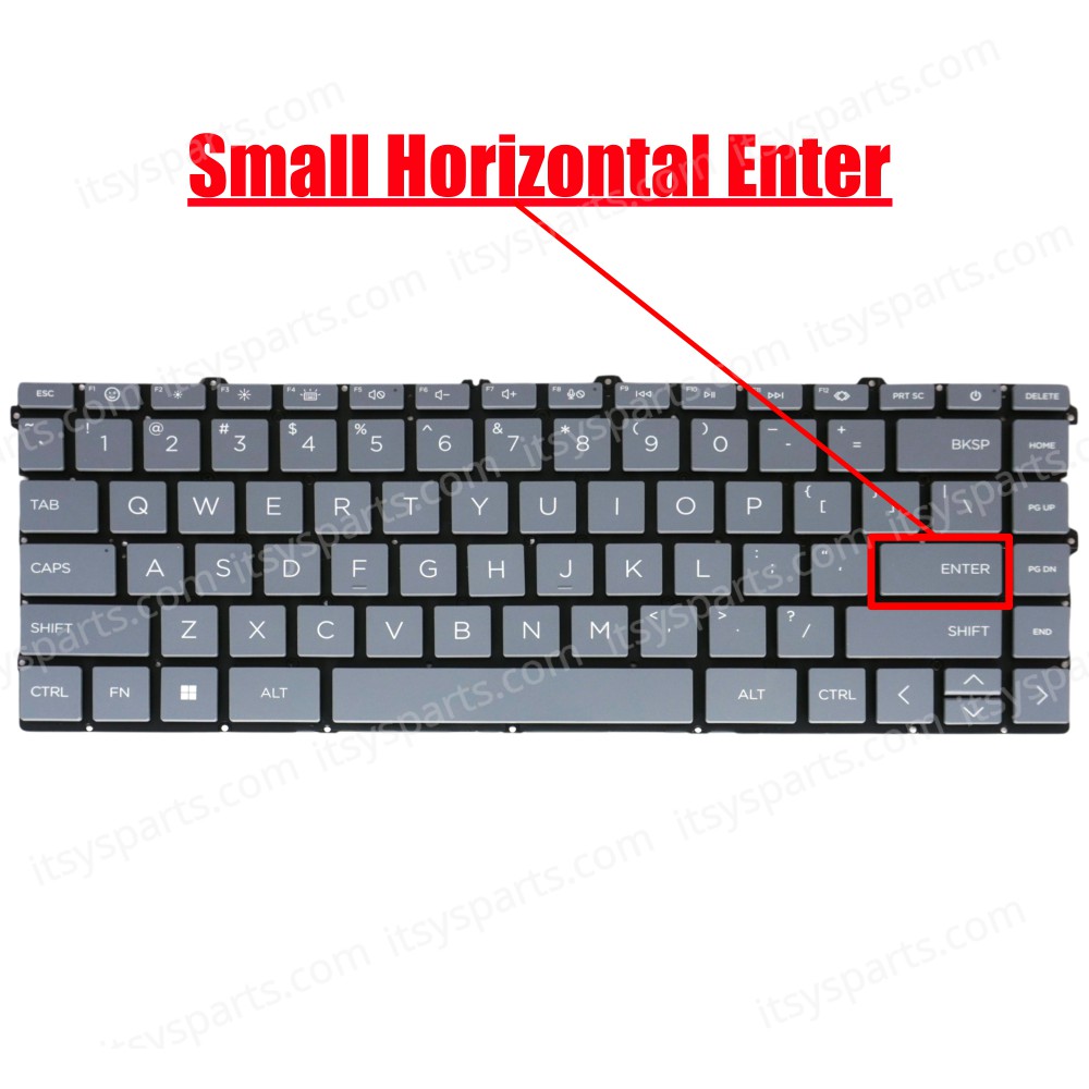 Laptop Keyboard for HP Envy x360 2-in-1 15-FE 15Τ-FE 15Τ-FE100 15-FE0013DX 15-FH0013DX N49284-001 N49283-001 PK133W62A00 TPN-C165 US No Frame Backlight Gray ( SKU.40390USBLGRAY )