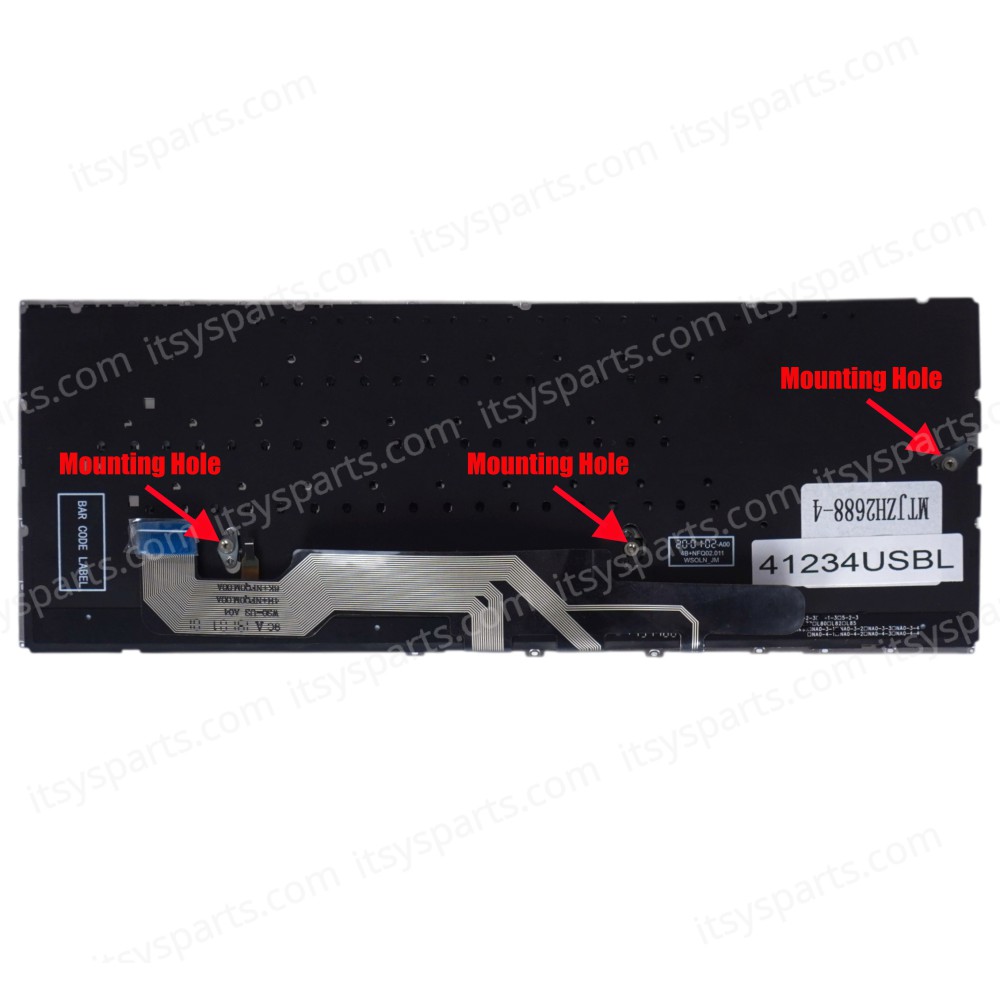 Laptop Keyboard for Asus UX362 UX362F UX360FA UX362CA UX362FA-EL206T 0KNB0-1627US00 NFQ0U.001 0KNB0-1626US00 US No Frame Backlight Black ( SKU.41234USBL )