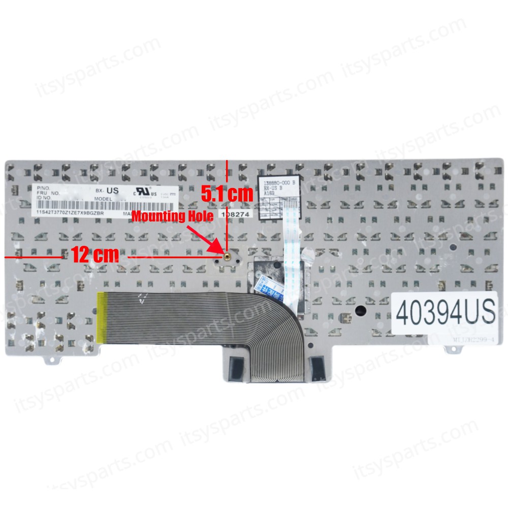 Laptop Keyboard for Lenovo ThinkPad SL300 SL400 SL400C SL500 SL500C BX-84US BX84 42T3770 42T3803 9BGZBR US Pointer Black ( SKU.40394US )