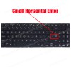 Laptop Keyboard for Asus UX535 UX535L UX535LH UX535LI UX535Q UX535QE UM535 Q528EUS 90NB0RX2-R31GE0 90NB0RW1-R30TU0 US No Frame Backlight Black ( SKU.41236USBL )