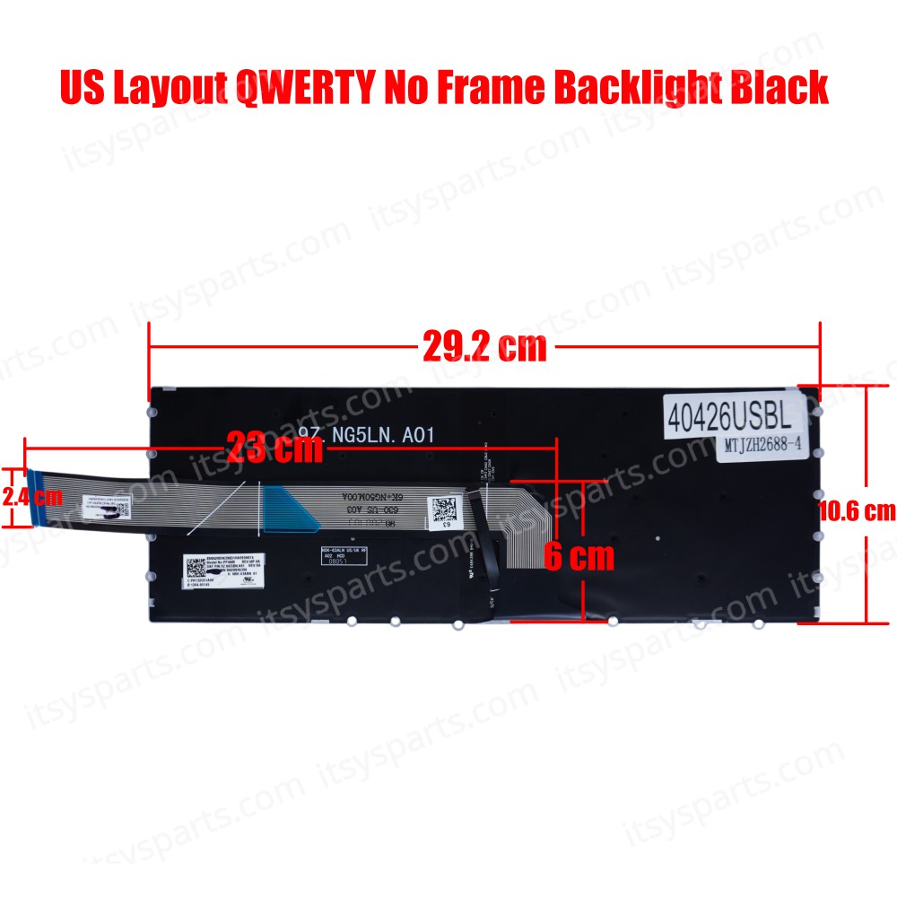 Laptop Keyboard for Lenovo 14W Gen 2 82N9 5M11C87681 5M11C94794 5M11C88790 5M11C94793 5M11C87751 5M11C86284 5M11C86275 US No Frame Backlight Black ( SKU.40426USBL )