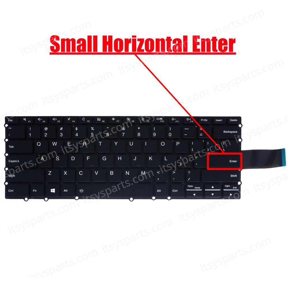Laptop Keyboard for Lenovo 14W Gen 2 82N9 5M11C87681 5M11C94794 5M11C88790 5M11C94793 5M11C87751 5M11C86284 5M11C86275 US No Frame Backlight Black ( SKU.40426USBL )