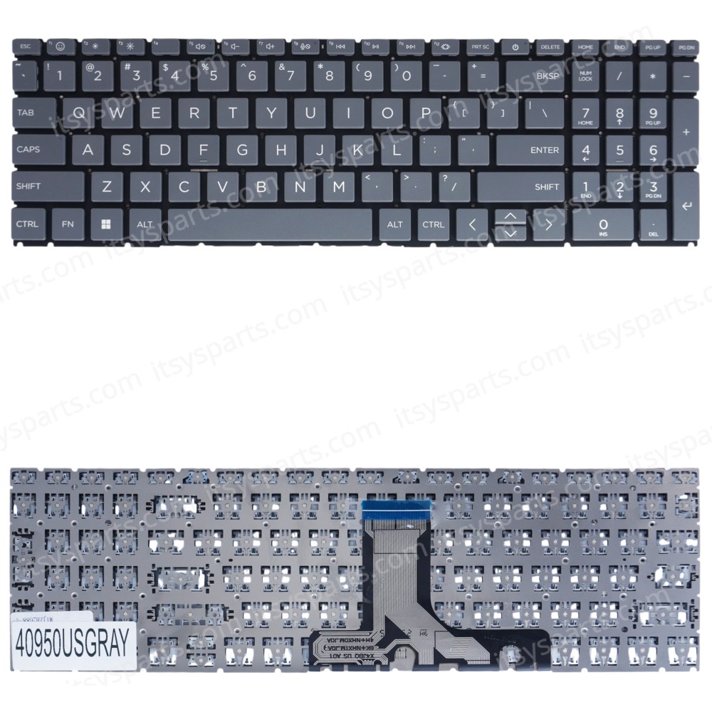 Laptop Keyboard for HP 15-FC 15-FD N36754-001 N36760-001 N32715-001 N36752-001 N36753-001 N36750-001 N41938-001 N41945-001 9Z.NHXBQ.Q01 US No Frame Gray ( SKU.40950USGRAY )