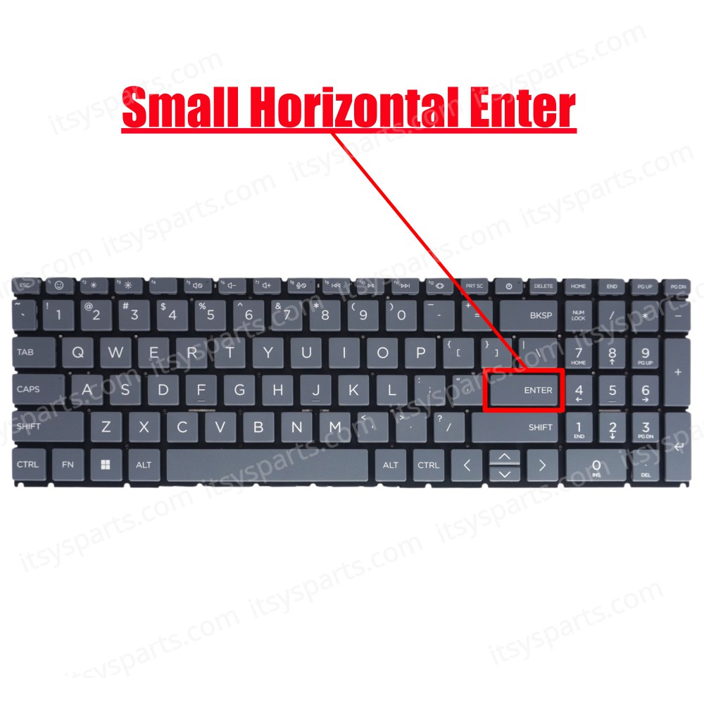 Laptop Keyboard for HP 15-FC 15-FD N36754-001 N36760-001 N32715-001 N36752-001 N36753-001 N36750-001 N41938-001 N41945-001 9Z.NHXBQ.Q01 US No Frame Gray ( SKU.40950USGRAY )