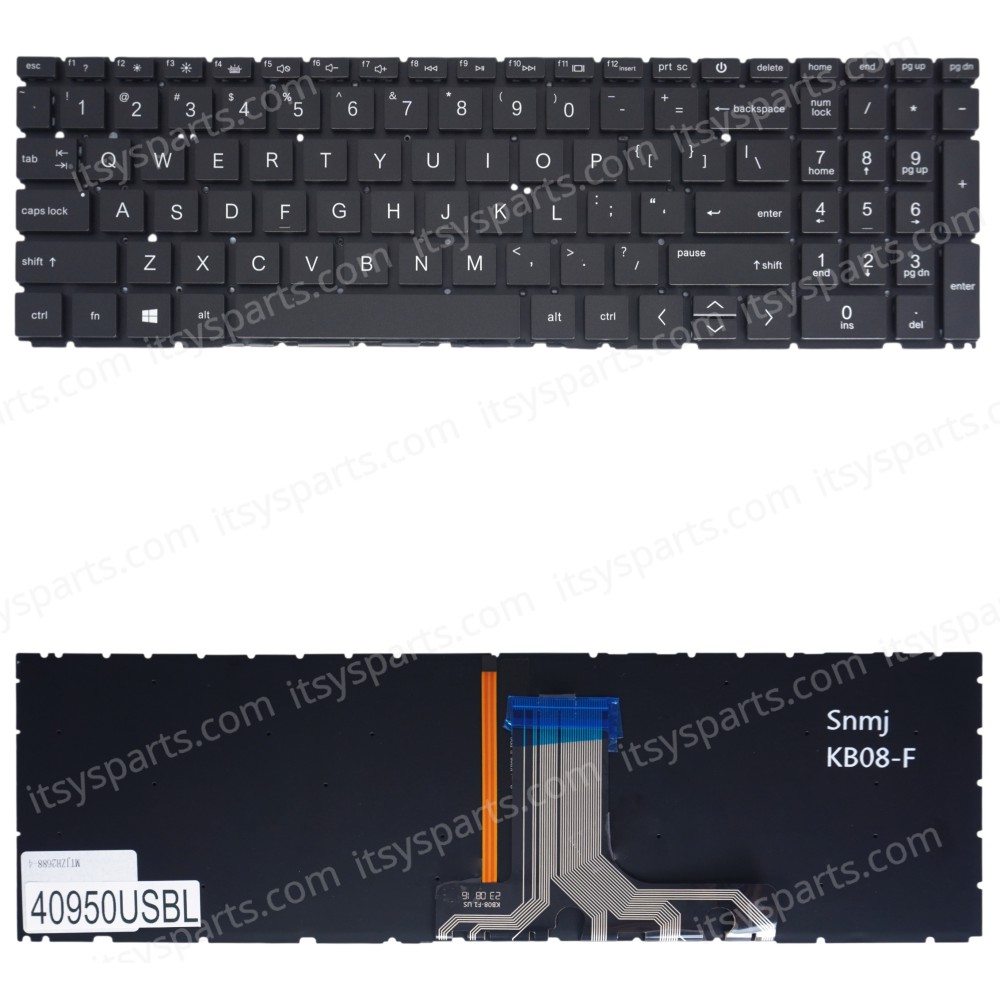 Laptop Keyboard for HP 15-FC 15-FD N36754-001 N36760-001 N32715-001 N36752-001 N36753-001 N36750-001 N41938-001 N41945-001 9Z.NHXBQ.Q01 US No Frame Backlight Gray ( SKU.40950USBL )
