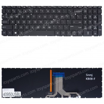 Laptop Keyboard for HP 15-FC 15-FD N36754-001 N36760-001 N32715-001 N36752-001 N36753-001 N36750-001 N41938-001 N41945-001 9Z.NHXBQ.Q01 US No Frame Backlight Gray ( SKU.40950USBL )