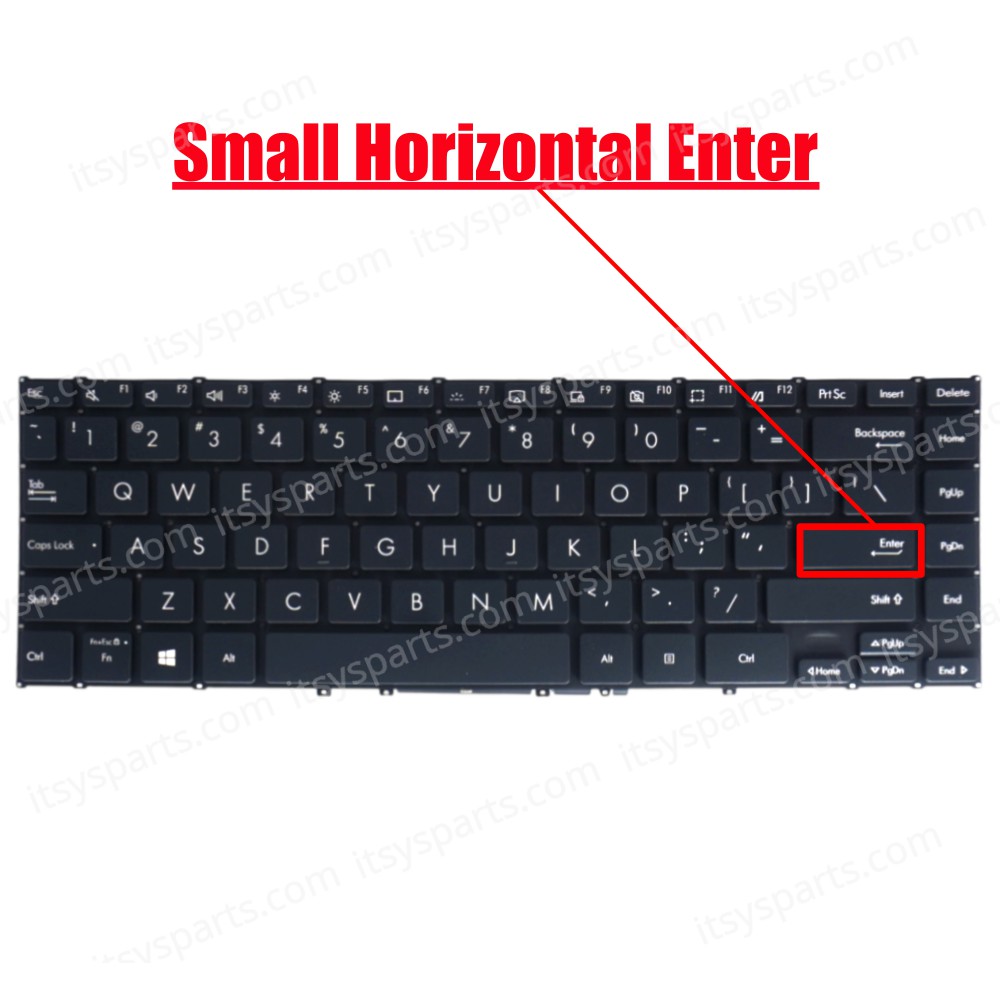 Laptop Keyboard for Asus UX363 UX363J UXF3000 UXF3000E P2451 UX363E UX363EA 0KNB0-4613FR 0KNB0-4619SP US No Frame Backlight Black ( SKU.41235USBL )