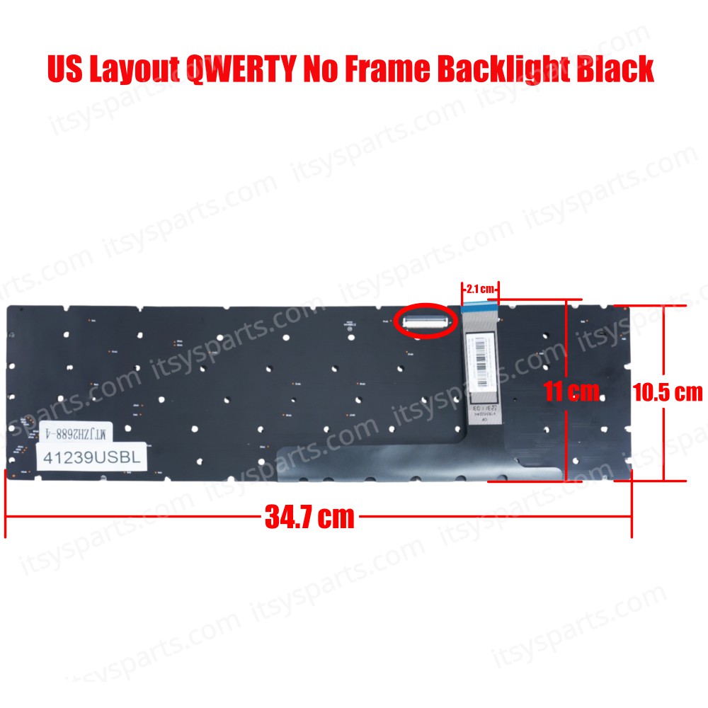 Laptop Keyboard for MSI GE76 Raider 10UE 10UG 10UH 11UE 11UG 11UH MS-17K3 MS-17K4 MS-17KK Leopard 12UE 12UH US No Frame Per-Key RGB Backlight Βlack ( SKU.41239USBL )