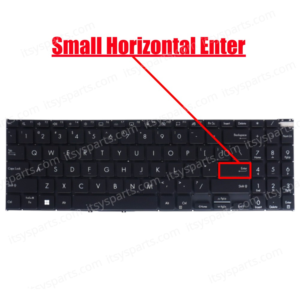 Laptop Keyboard for Asus K6502V K6502VJ K6502VU K6502VV Q530VJ 90NB11K3-R31US0 90NB11K1-R31FR0 US No Frame Backlight Black ( SKU.41240USBL )