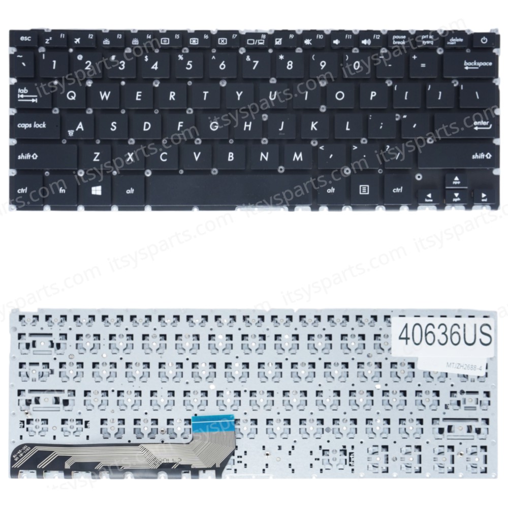 Laptop Keyboard for Asus ZenBook 14 UX430U UX430UA UX430UAR 90NB0EC1-R32US0 0KNB0-2627CB00 US No Frame Black ( SKU.40636US )