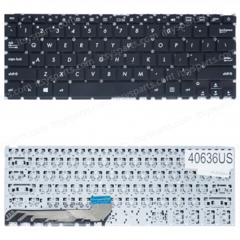 Laptop Keyboard for Asus ZenBook 14 UX430U UX430UA UX430UAR 90NB0EC1-R32US0 0KNB0-2627CB00 US No Frame Black ( SKU.40636US )