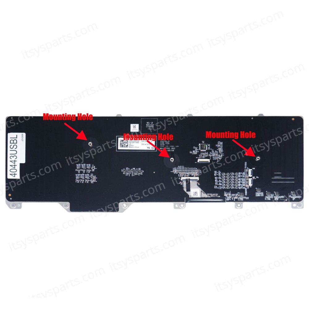 Laptop Keyboard for Dell Alienware M17 R5 17 R5 Area 51m Area-51m A51m WDMJ8 0WDMJ8 WYFCV 0WYFCV 62W10 062W10 M8XH2 0M8XH2 US Per-Key RGB Backlight Gray ( SKU.40443USBL )