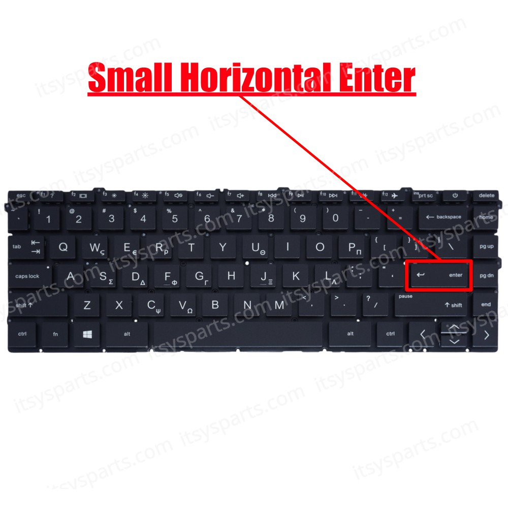 Greek Laptop Keyboard for HP Pavilion x360 14-DV 14-dv0005nv 14-DW 14-dw0001nv 14-dw1082TU L96524-001 M28289-001 9Z.NECLN.F0J 6070B1744903 GR No Frame Backlight Gray ( SKU.40730GRBL )