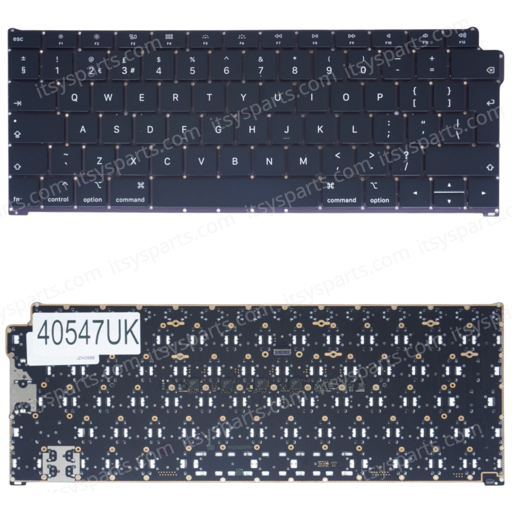 Laptop Keyboard for Apple MacBook Air 13 A1932 Late 2018 A1932 Mid 2019 MRE82LL/A MVFH2LL/A EMC 3184 UK No Frame Black ( SKU.40547UK )