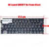 Laptop Keyboard for Apple MacBook Air 13 A1932 Late 2018 A1932 Mid 2019 MRE82LL/A MVFH2LL/A EMC 3184 UK No Frame Black ( SKU.40547UK )