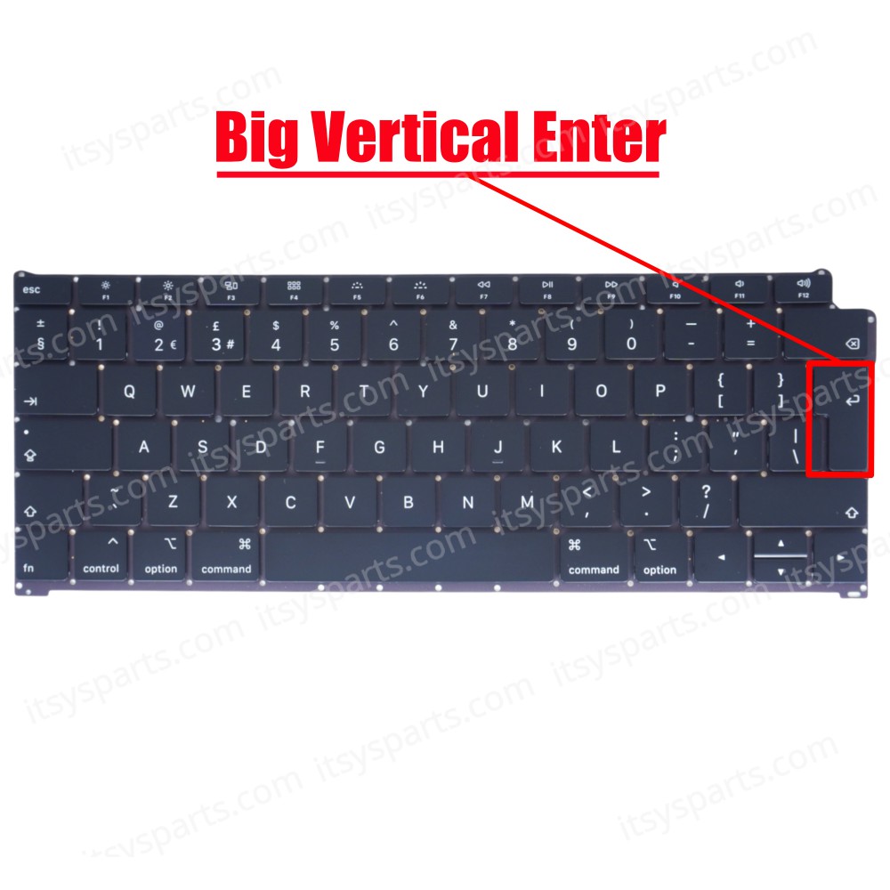 Laptop Keyboard for Apple MacBook Air 13 A1932 Late 2018 A1932 Mid 2019 MRE82LL/A MVFH2LL/A EMC 3184 UK No Frame Black ( SKU.40547UK )
