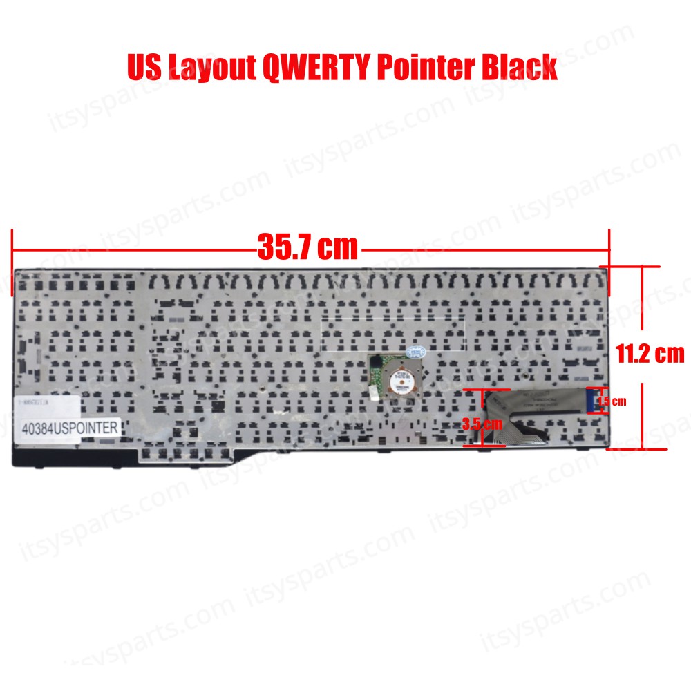Laptop Keyboard for Fujitsu E557 E753 E754 E756 E554 E556 CP670825-03 FJM14B96003D85 002-12856L-HF01 US Pointer Black ( SKU.40384USPOINTER )