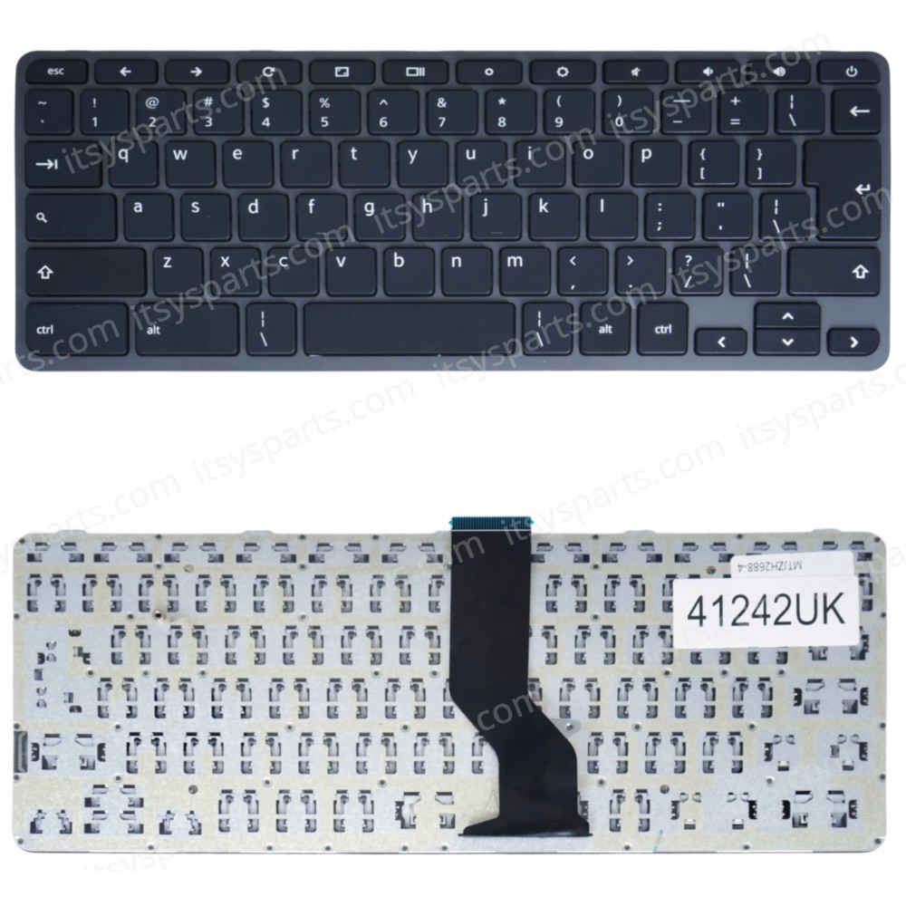 Laptop Keyboard for Acer Chromebook Spin 311 R721T 11 R721 R721T-62ZQ R721T-482Z NK.I111S.0JD NK.I111S.086 UK Black ( SKU.41242UK )