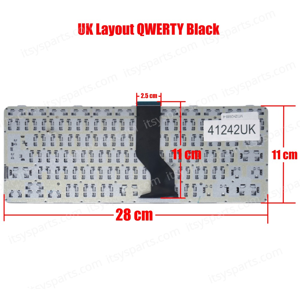 Laptop Keyboard for Acer Chromebook Spin 311 R721T 11 R721 R721T-62ZQ R721T-482Z NK.I111S.0JD NK.I111S.086 UK Black ( SKU.41242UK )