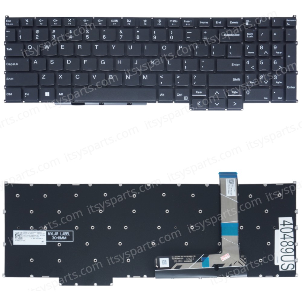 Laptop Keyboard for Lenovo ThinkBook 16 G7 IML Type 21MS 16 G7 ARP Type 21MW 16 G7 QOY Type 21NH 5CB1P01066 5CB1P31133 5CB1P85698 US No Frame Black ( SKU.40489US )