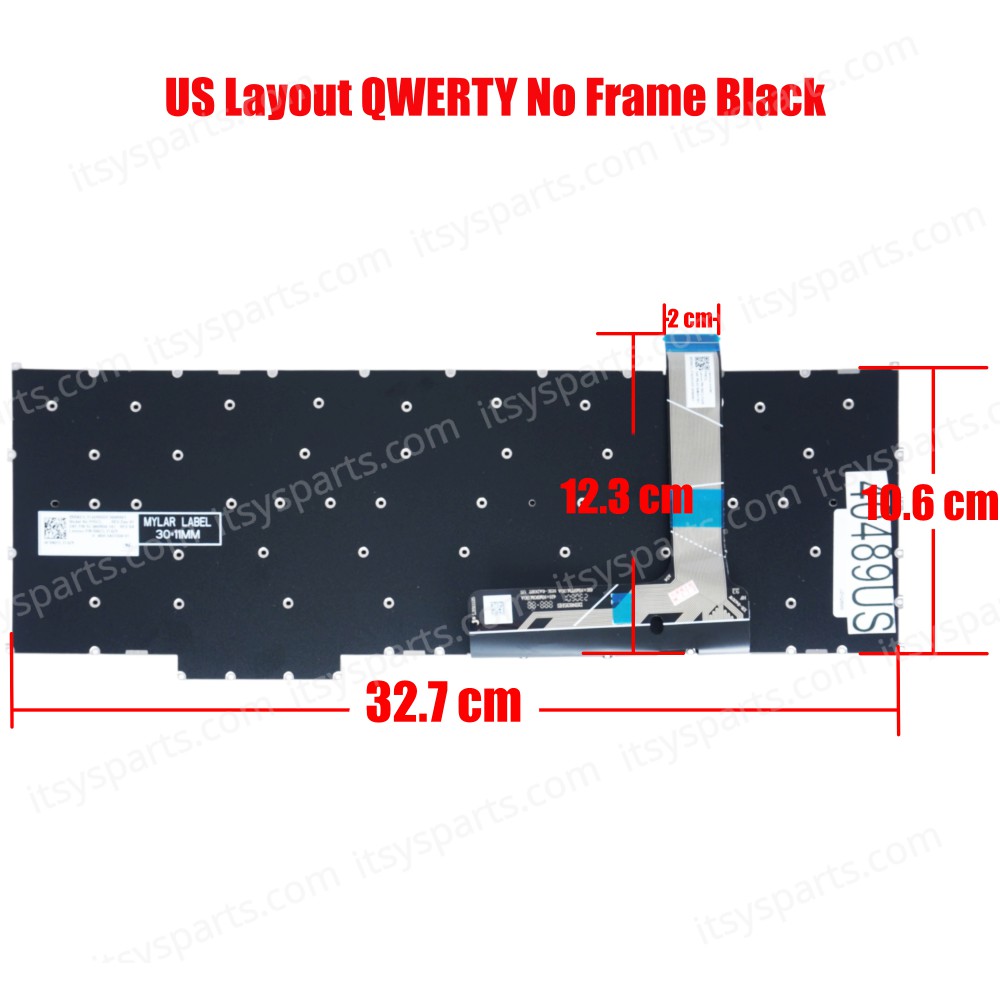 Laptop Keyboard for Lenovo ThinkBook 16 G7 IML Type 21MS 16 G7 ARP Type 21MW 16 G7 QOY Type 21NH 5CB1P01066 5CB1P31133 5CB1P85698 US No Frame Black ( SKU.40489US )