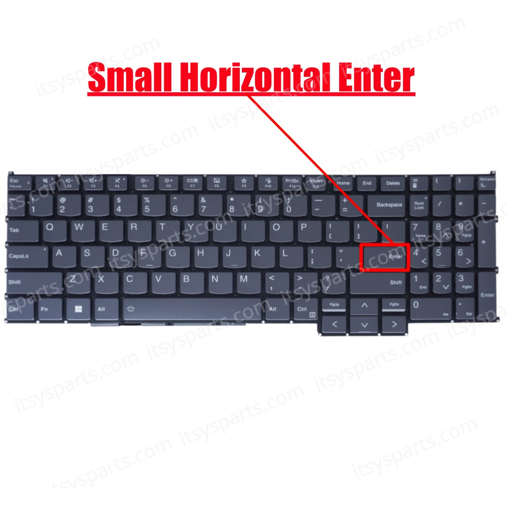 Laptop Keyboard for Lenovo ThinkBook 16 G7 IML Type 21MS 16 G7 ARP Type 21MW 16 G7 QOY Type 21NH 5CB1P01066 5CB1P31133 5CB1P85698 US No Frame Backlight Gray ( SKU.40489USBLGRAY )