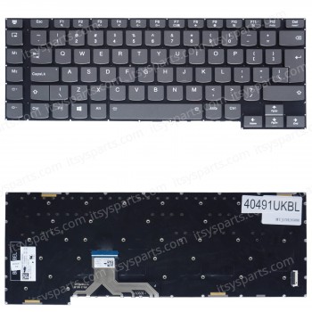 Laptop Keyboard for Lenovo Legion Y730-15ICH 81HD Y740-15ICHg 81HE Y740-15IRH 81UF Y740-15IRHg 81UH 5CB0S56973 5CB0S56981 5CB0S16436 UK RGB Backlight Gray ( SKU.40491UKBL )