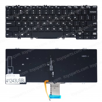 Laptop Keyboard for Dell Latitude 5300 5300 2-in-1 7300 5310 2-in-1 5310 09N8M 009N8M 1V8KY 01V8KY US No Frame Backlight Black ( SKU.41243USBL )