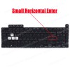 Laptop Keyboard for Asus FX517 FX517ZC FX517ZE FX517ZM FX517Z FX517ZR FX517ZE-1C 90NR0951-R31FR0 90NR0951-R31BG1 90NR0951-R31SP0 US No Frame Backlight Black ( SKU.41244USBL )