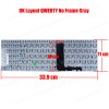 Laptop Keyboard for Lenovo IdeaPad V320-17IKB 81AH 81CN V320-17ISK 81B6 320-17IKB 80XM 81BJ 320-17AST 80XW 5CB0N96198 5CB0N96238 UK No Frame Gray ( SKU.40486UKNOFRAME )