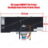 Laptop Keyboard for Dell Latitude 5411 5410 5401 5400 7400 Dual Point 3T97G 03T97G H2DXX 0H2DXX 3T97G 03T97G 7D2R0 07D2R0 UK No Frame Backlight Pointer Black  ( SKU.40770UKBL )
