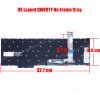 Laptop Keyboard for Lenovo ThinkBook 16 G7 IML Type 21MS 16 G7 ARP Type 21MW 16 G7 QOY Type 21NH 5CB1P01066 5CB1P31133 5CB1P85698 US No Frame Gray ( SKU.40489USGRAY )