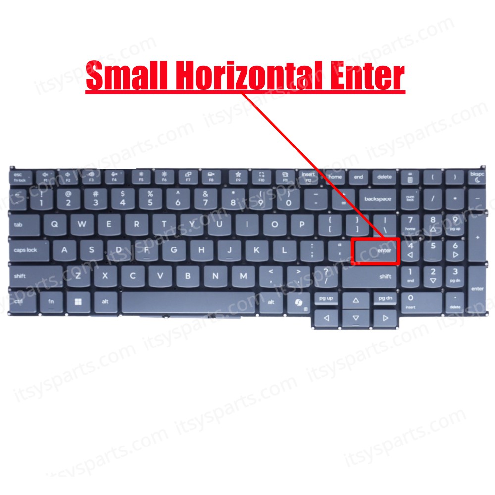 Laptop Keyboard for Lenovo ThinkBook 16 G7 IML Type 21MS 16 G7 ARP Type 21MW 16 G7 QOY Type 21NH 5CB1P01066 5CB1P31133 5CB1P85698 US No Frame Gray ( SKU.40489USGRAY )