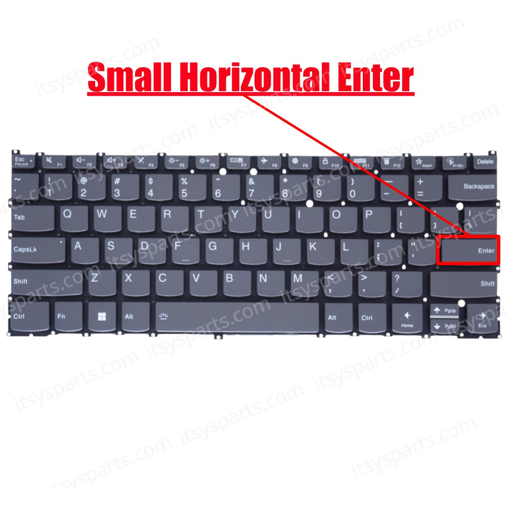 Laptop Keyboard for Lenovo Yoga 7-14ARP8 82YM 7-14IRL8 82YL 5CB1L48269 5CB1L40794 US No Frame Backlight Gray ( SKU.41191USBL )