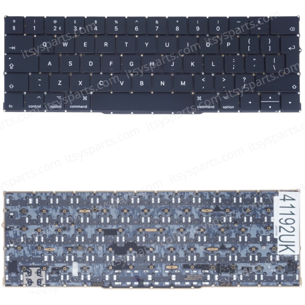Laptop Keyboard for Apple MacBook Pro 13" A2159 Mid 2019 EMC 3301 MUHN2LL/A UK No Frame Black ( SKU.41192UK )