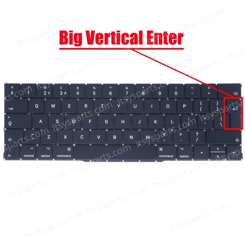 Laptop Keyboard for Apple MacBook Pro 13" A2159 Mid 2019 EMC 3301 MUHN2LL/A UK No Frame Black ( SKU.41192UK )