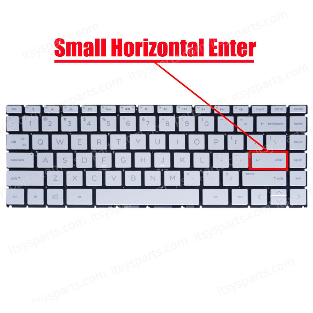 Laptop Keyboard for HP 14-CD 14-CE 14-DK 14-CF 14-CM 14-DQ 14-CK HP 240 246 G7 HP 245 G7 HP 14-DH L18946-001 L51758-151 L47858-002 490.0GG07.DP1H US No Frame Backlight Silver ( SKU.40615USSILBL )