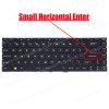 Laptop Keyboard for MSI Modern 14 A10RB Modern 14 A10M 14 A10RAS Stealth GF63 MS-14B3 S1N3EUS601D10 US No Frame Backlight Βlack ( SKU.41245USBL )