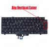 Laptop Keyboard for Dell Latitude 7520 5420 7420 5421 7530 7430 5431 5430 5440 Precision 3470 3480 CW3R5 0CW3R5 MV4X8 UK No Frame Backlight Black ( SKU.40702UKBL )