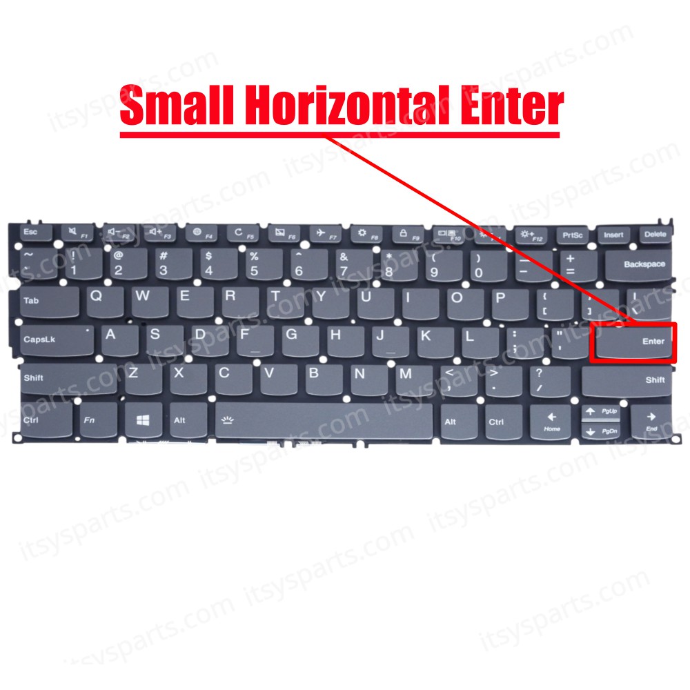 Laptop Keyboard for Lenovo Yoga C630-13Q50 Type 81JL PD2SXB-US SG-95400-XUA SN20R39311 SN20R39267 SN20R39264 5CB0S15941 US No Frame Backlight Gray ( SKU.41246USBL )